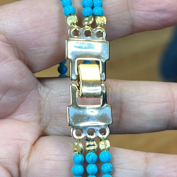14k Gold Filled. Turquoise. Bracelet - Picture 2 of 5